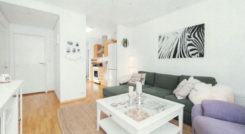 Tidligere innredning, stue